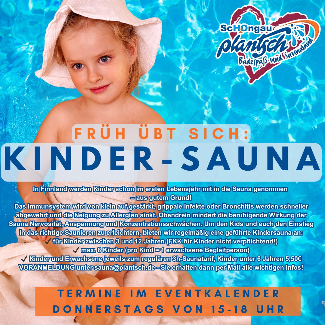 3.4.: geführte KINDER-SAUNA