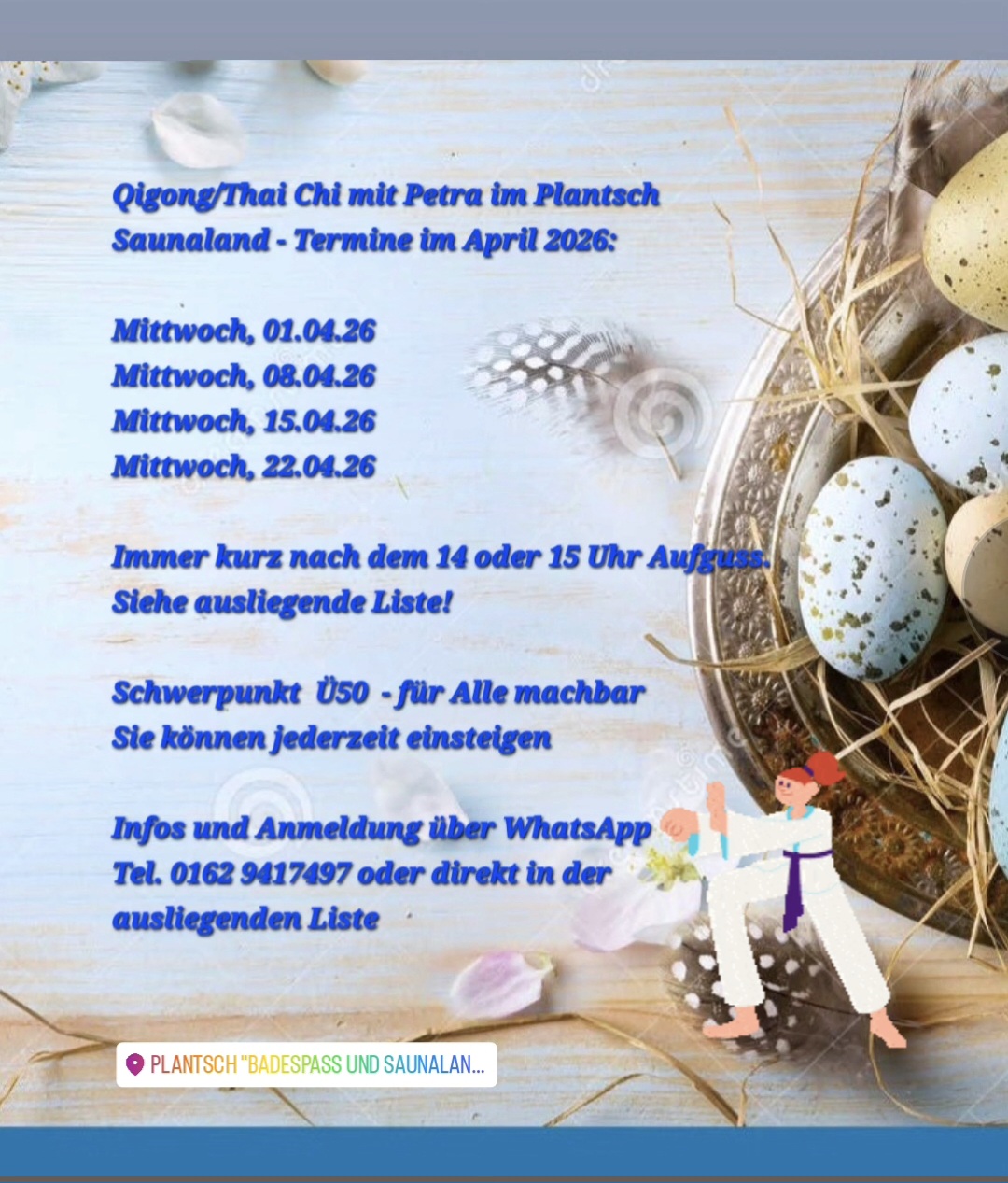 Qigong / Thai Chi mit Petra im Saunaland